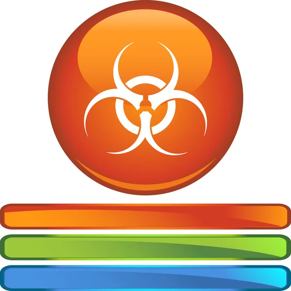 Biohazard web simgesi — Stok Vektör