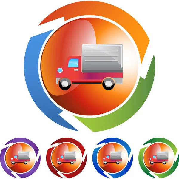 送货卡车 web 图标 — 图库矢量图片