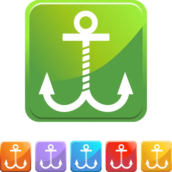 Boat Anchor web icon — Stock Vector