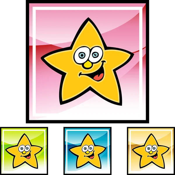 Hvězda ikonu web — Stockový vektor