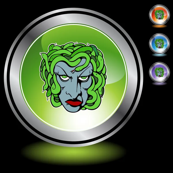 Bouton web Medusa — Image vectorielle