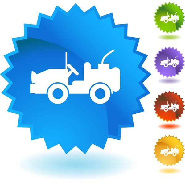 Icona web della jeep — Vettoriale Stock