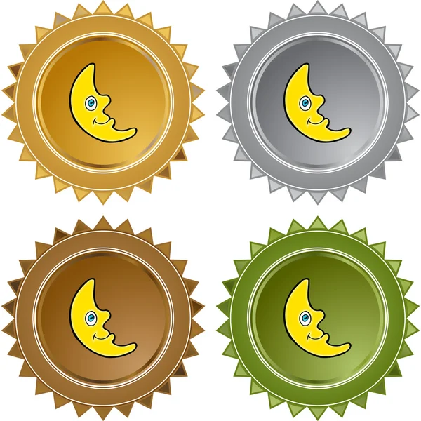 Crescent Moon icono web — Archivo Imágenes Vectoriales