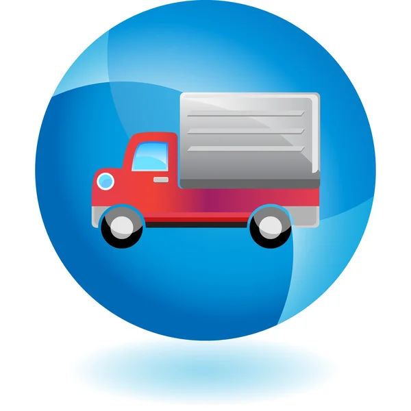 Delivery Truck web icon — Stock Vector