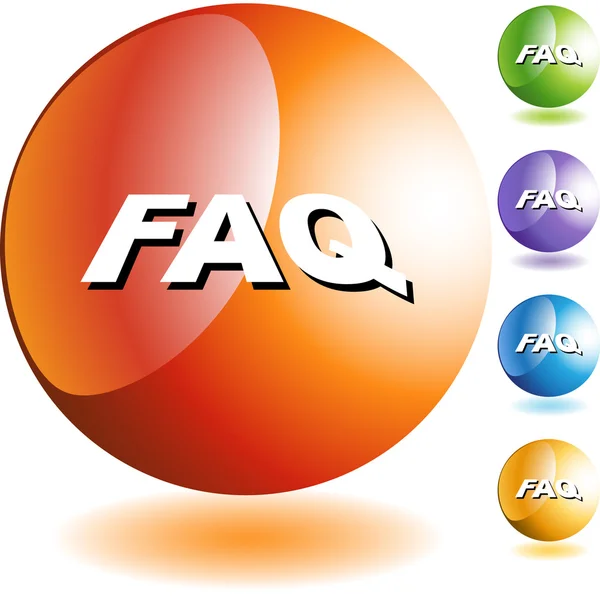 FAQ web icon — Stock Vector