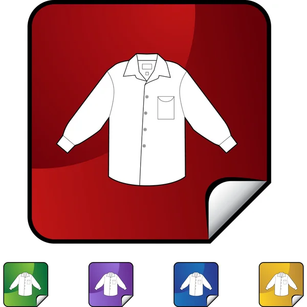 Vestido Camisa icono web — Vector de stock