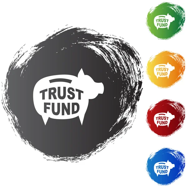Ikona webové svěřeneckého fondu — Stockový vektor