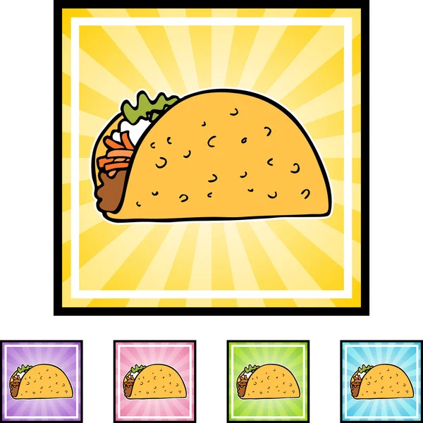 Εικονίδιο web Taco — Διανυσματικό Αρχείο