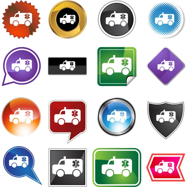 Paramedics web icon — Stock Vector