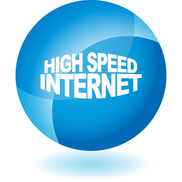 High Speed Internet sign — Stock Vector