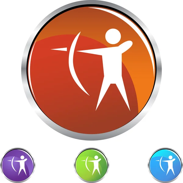 Archery Sport  web icon — Stock Vector