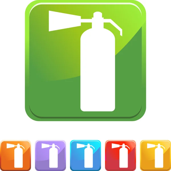 Fire Extinguisher botón web — Archivo Imágenes Vectoriales