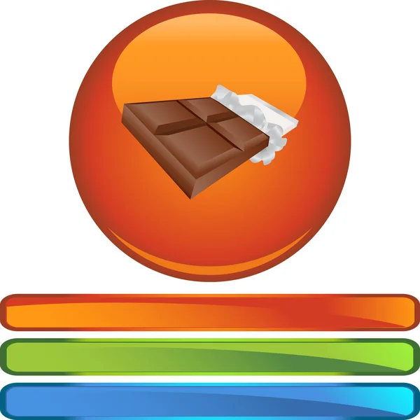 Pijalnia czekolady przycisk — Wektor stockowy