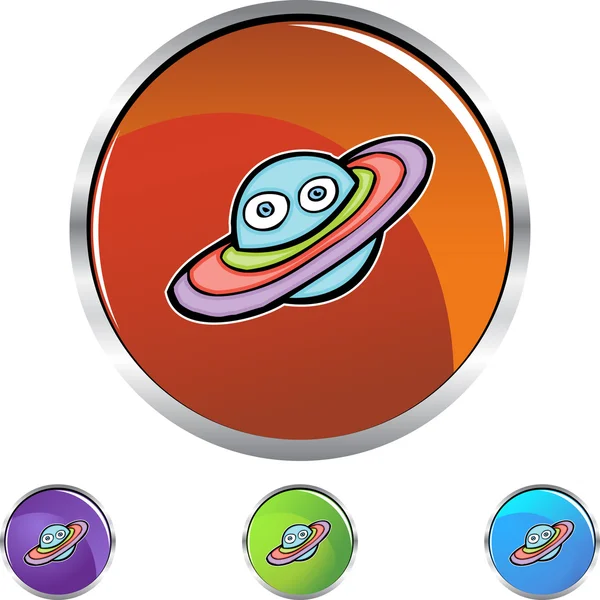 Saturn web icon — Stock Vector