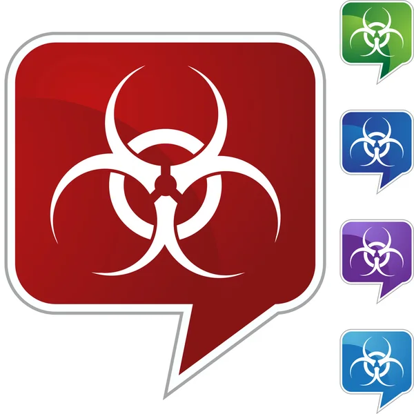 Biohazard web icon — Stock Vector