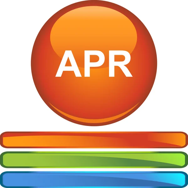 April web button — Stock Vector