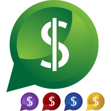 Doları para işareti web düğmesi