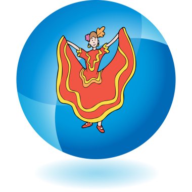 İspanyol dansçı düğmesi