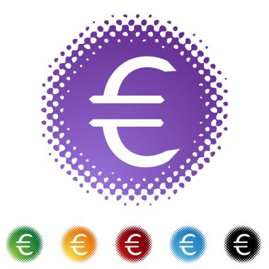 Euro para işareti web düğmesi