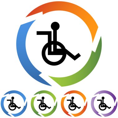 Tekerlekli sandalye web simgesi
