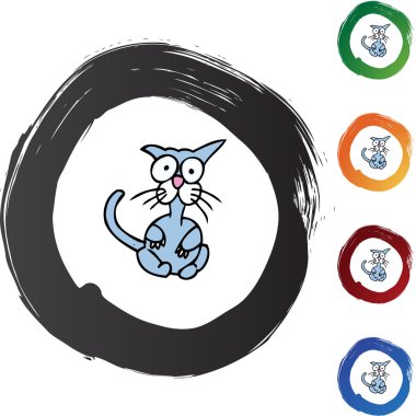 Korkmuş kedi web simgesi