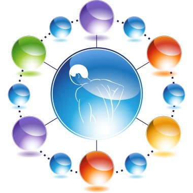 Sırt ağrısı simgesi web simgesi