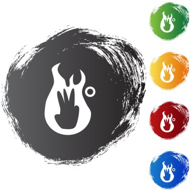 Üçüncü derece yanık web düğmesi