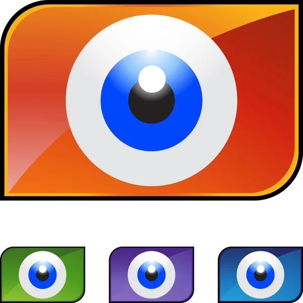 Eyeball web icon — Stock Vector