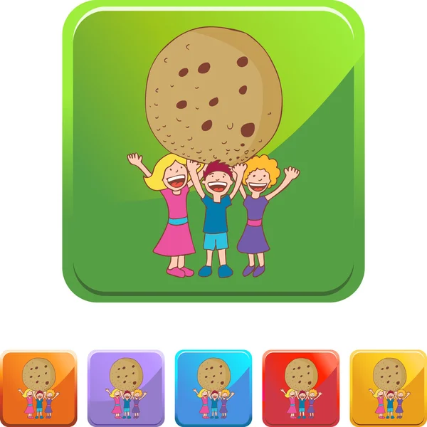 Giant Cookie web icon — Stock Vector