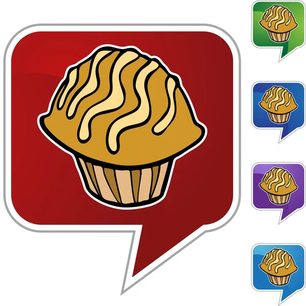 Muffin icono web — Archivo Imágenes Vectoriales