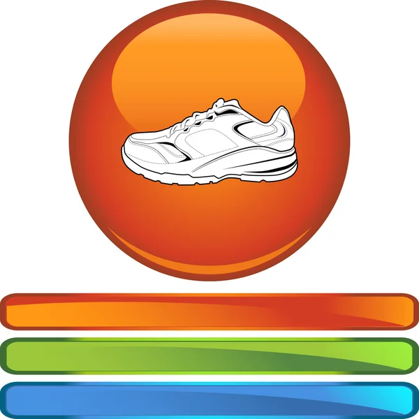 Sport schoen web pictogram — Stockvector