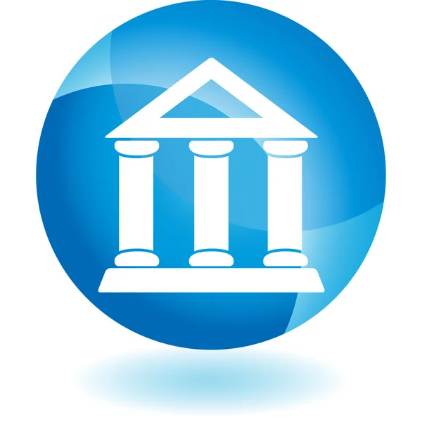 Icona web della banca — Vettoriale Stock