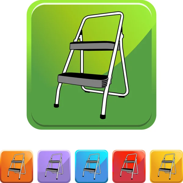 Step Ladder web icon — Stock Vector