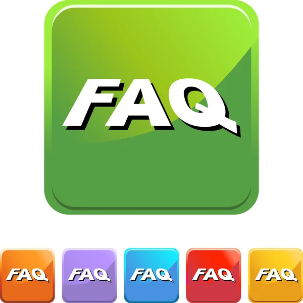 FAQ web icon — Stock Vector