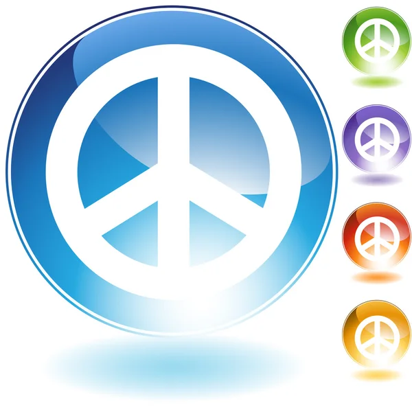 Peace crystal icon — стоковый вектор