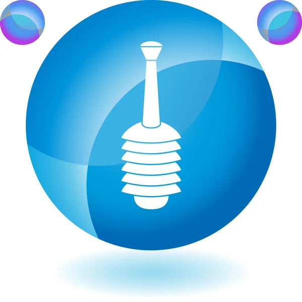 Botón web del émbolo — Archivo Imágenes Vectoriales