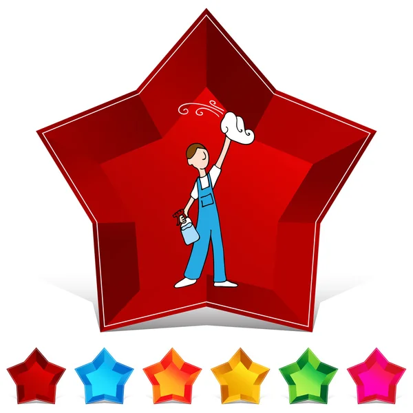 Pencere temizleyici Gemstone düğme kümesi