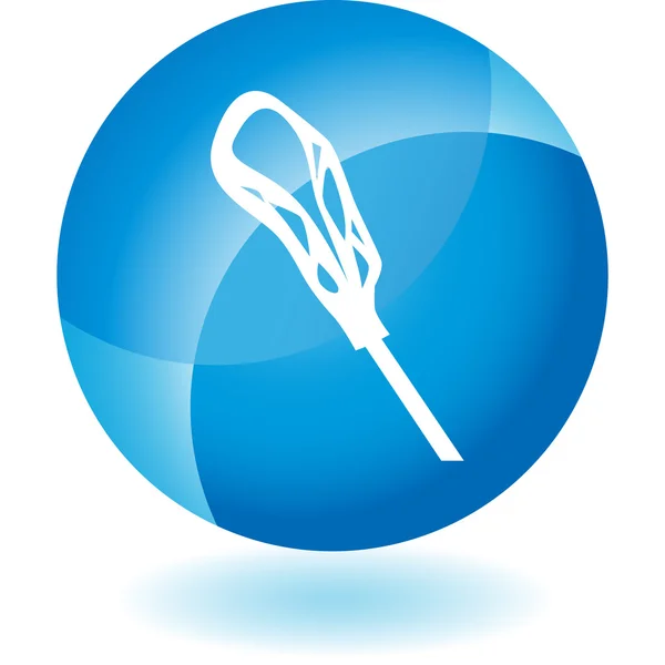 Lacrosse stick icon button Royalty Free Stock Illustrations