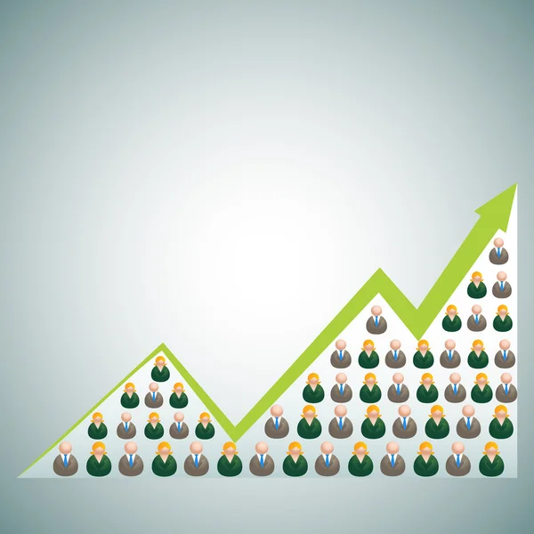 Groeiende Business-netwerk — Stockvector