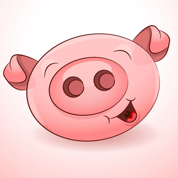 Glücksschwein-Ikone — Stockvektor
