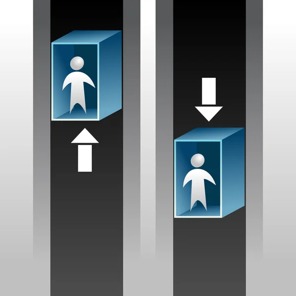 Fahrstuhl-Ikone — Stockvektor