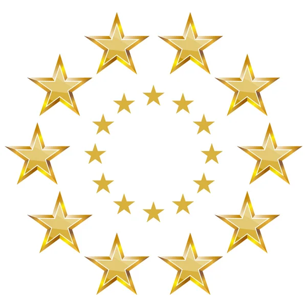 Icône de bannière étoile — Image vectorielle
