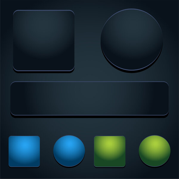 Набор значков кнопки
