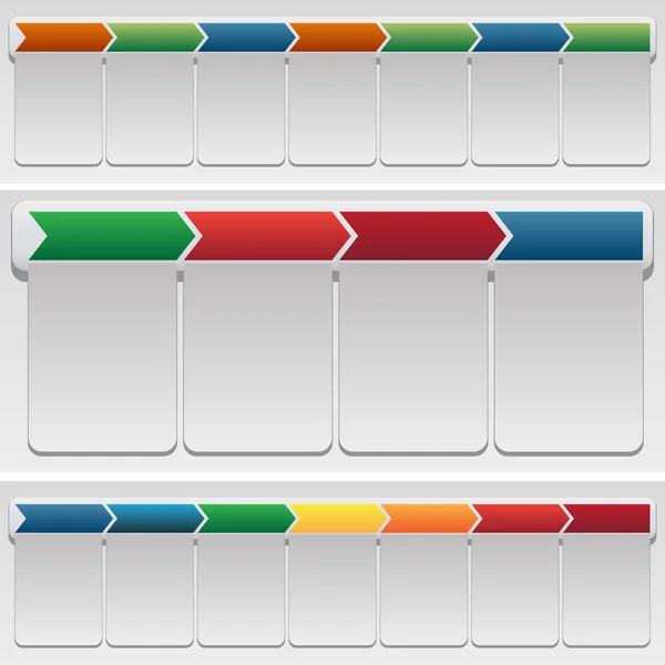 Conjunto gráfico chevron —  Vetores de Stock