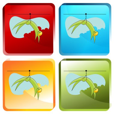 ZIP Line Rider Icon Set