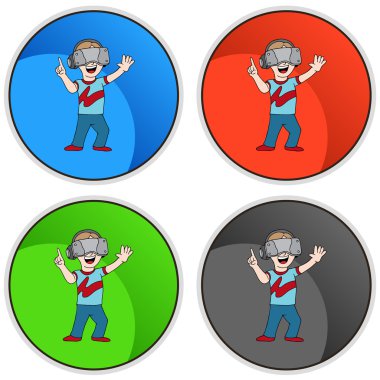 Sanal gerçeklik oyun düğmesi