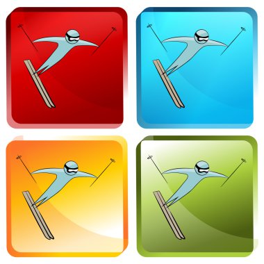 Kayakçı Icon Set