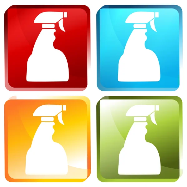 Spray Bottle Set — Stock Vector