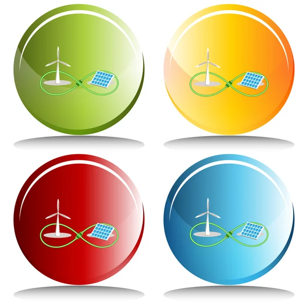 Infinite Renewable Energy — Stock Vector