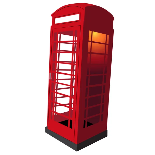 United Kingdom Telephone Booth — Stock Vector